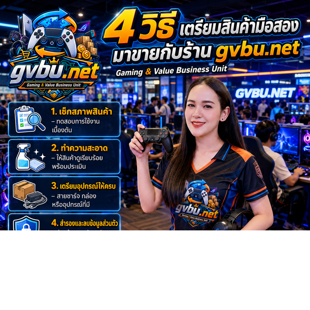 4 วิธีเตรียม Notebook HP Victus และสินค้ามือสองก่อนขายกับ gvbu.net